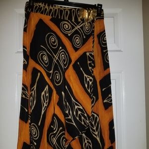 Vintage African Print Skirt